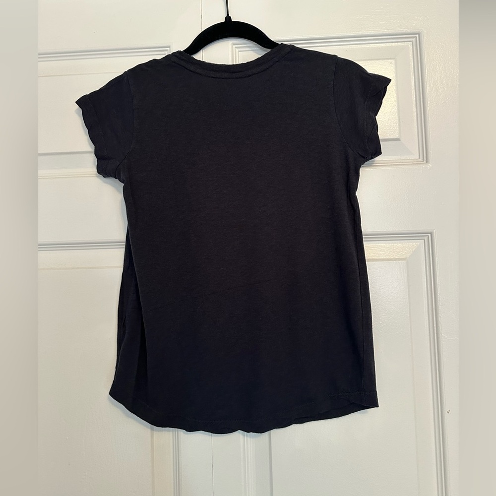 Zadig & Voltaire Black Tee with Yellow HEROES Graphic - Picture 3 of 4